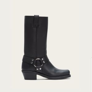 Frye Bitrite Harness Black Boot